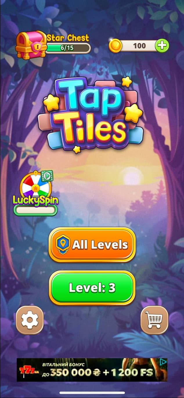 Tap Tiles card